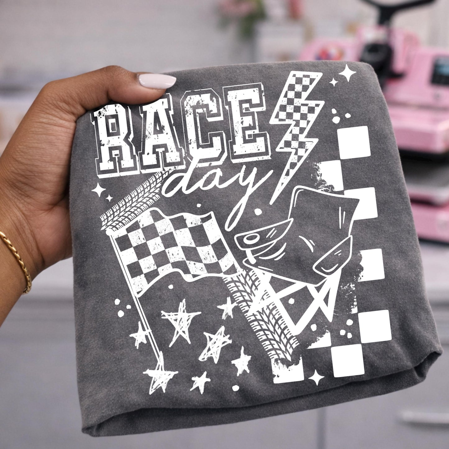 Race Day DTF Transfer Ready For Press, Racing DTF Transfer, Motorsport DTF Print, Heat Press Transfer, Direct To Film, Sports Dtf Transfer