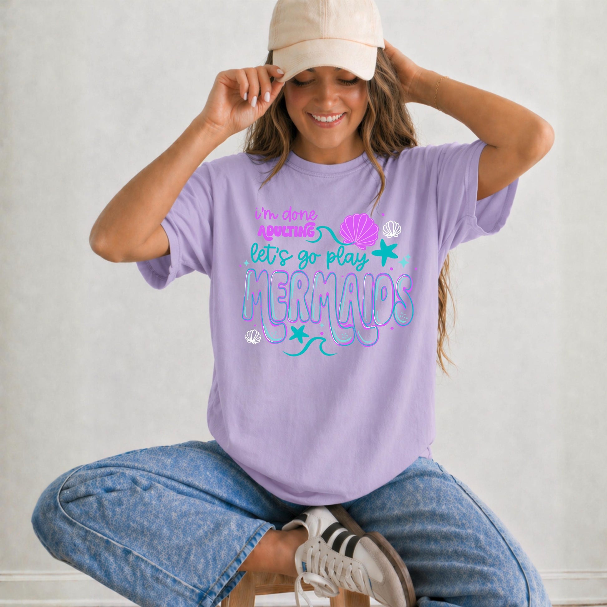 Summer DTF Transfer Ready For Press, Mermaids DTF Transfer, Dtf Print, Summer Heat Press Transfer, Direct To Film, Let's Play Mermaids