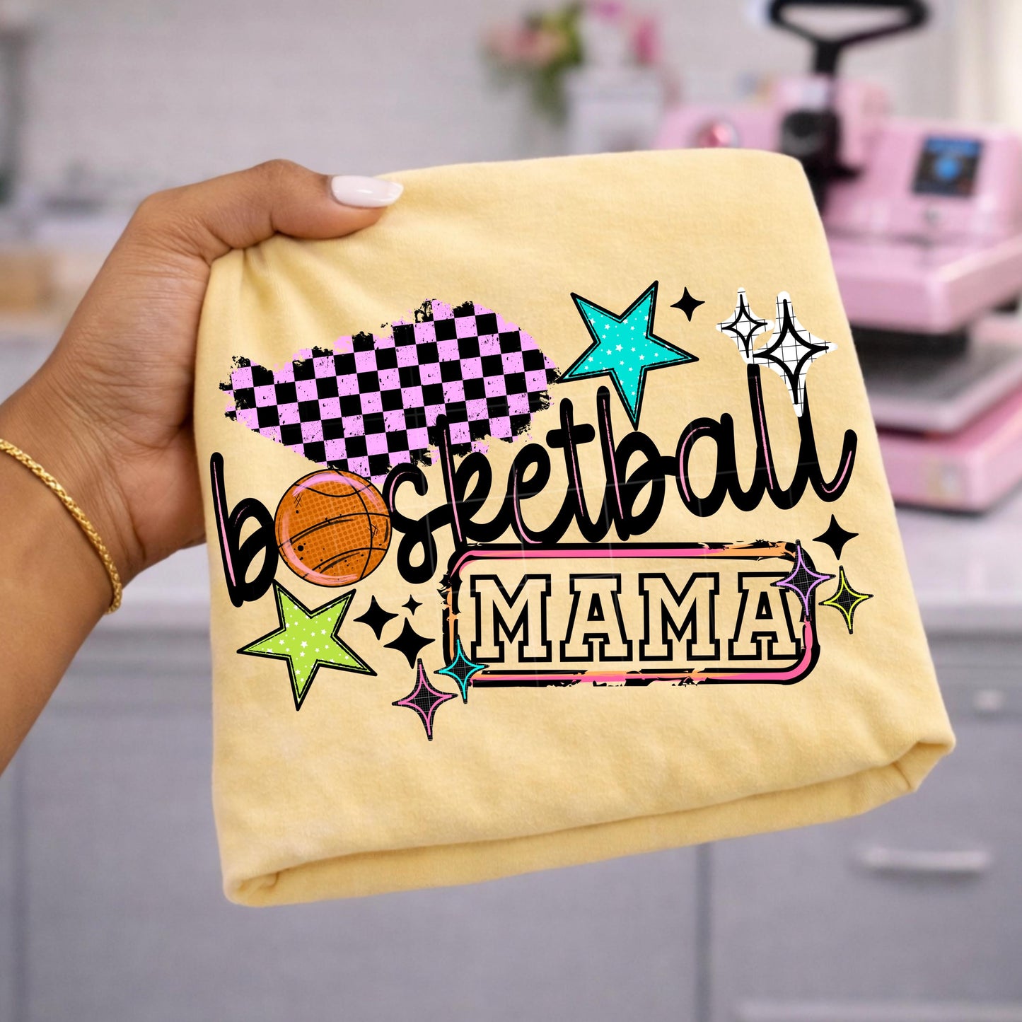Basketball Mama DTF Transfer Ready For Press, Basketball DTF Prints, Heat Press Transfer, Direct To Film, Basketball Dtf Transfer