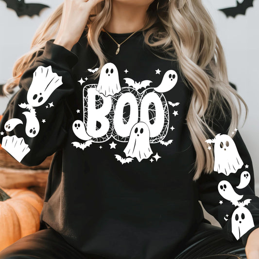 Ghost DTF Transfer, Halloween Boo DTF Transfer, Spooky Season DTF Transfers, Halloween Transfers Ready For Press, Boo Dtf Transfer