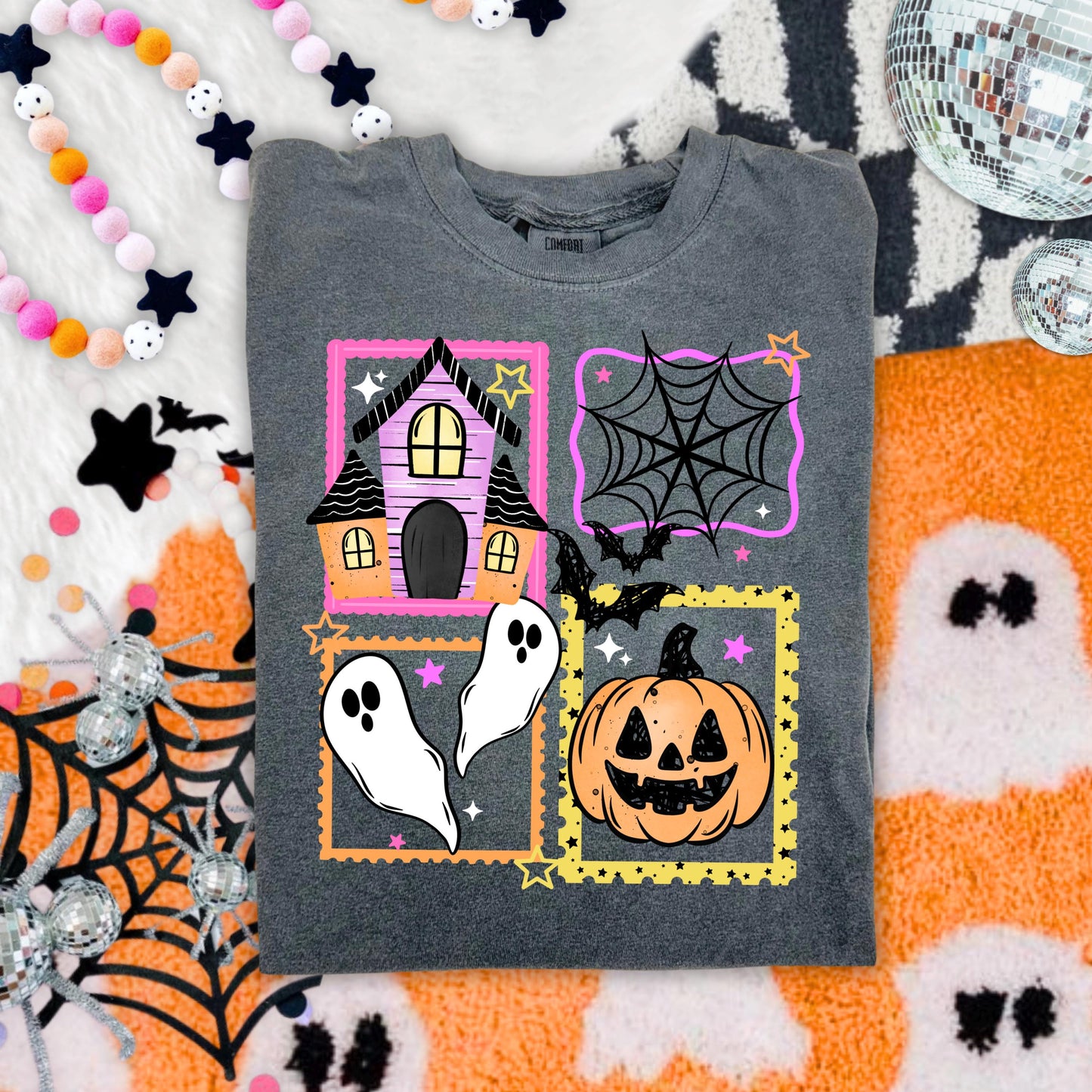 Halloween Gang Sheet Ready For Press, DTF Transfer Sheet, Spooky Pre-made Gang Sheet, Direct To Film, 14 Halloween Designs, Custom DTF