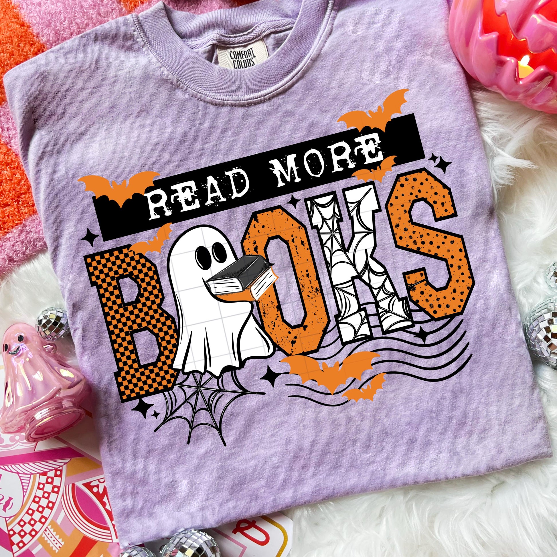 Halloween DTF Transfer, Book DTF Transfers Ready For Press, Horror DTF Prints, Heat Press Transfer, Direct To Film, Read More Books Transfer