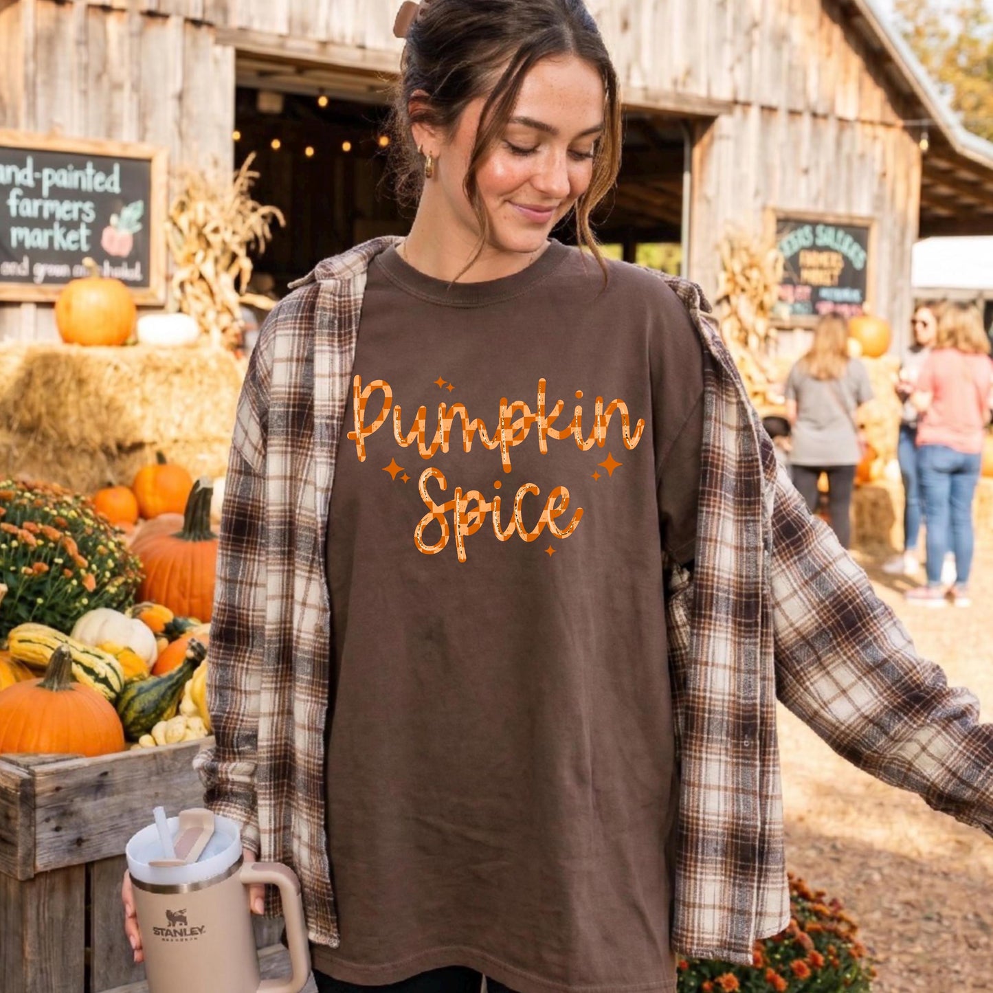 Pumpkin Spice DTF Transfer Ready For Press, Fall DTF Transfer, Autumn DTF Transfer, Pumpkin Heat Press Transfer, Pumpkin Spice Dtf Transfer