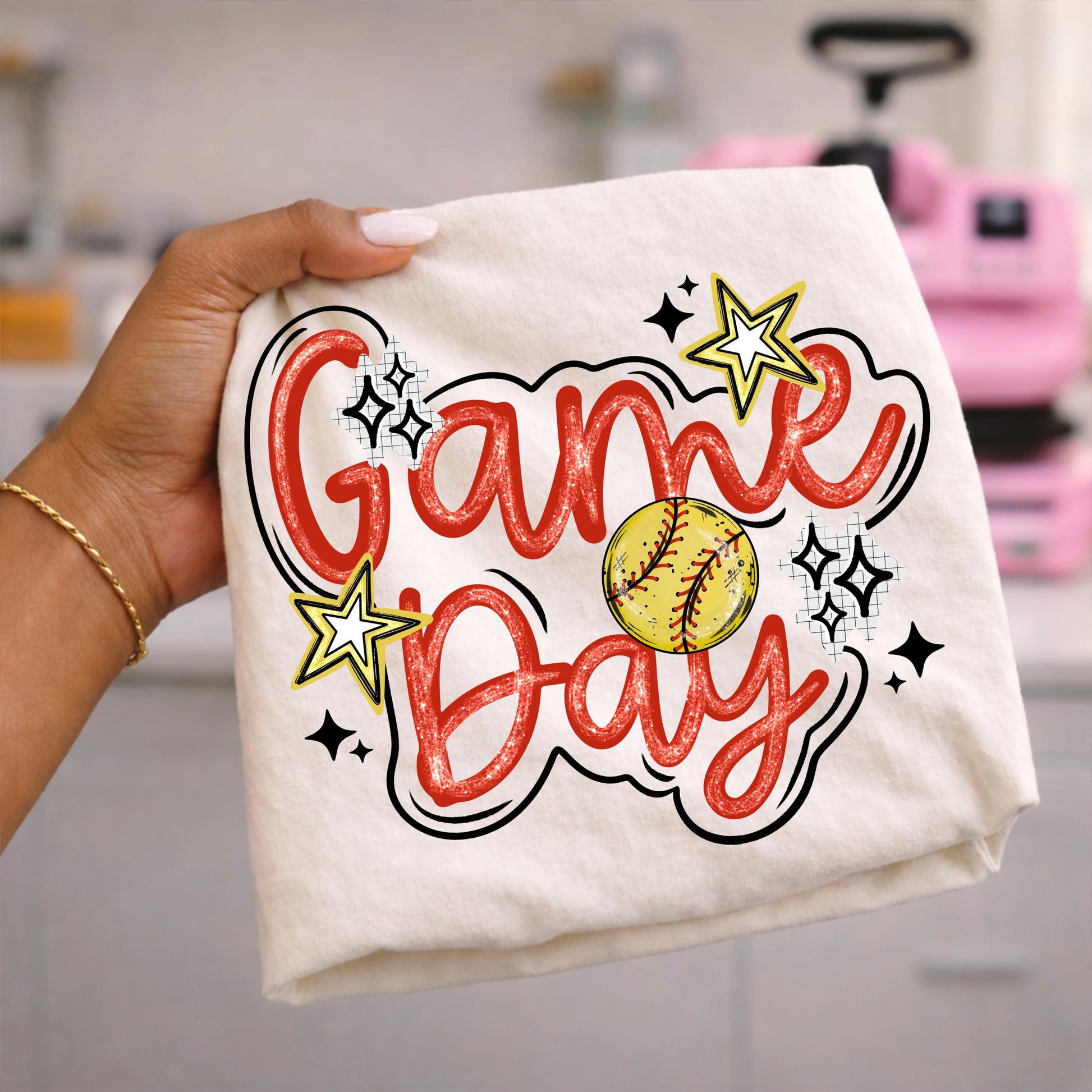 Game Day Softball DTF Transfer, Ready To Press, Direct To Film, Wholesale Transfers