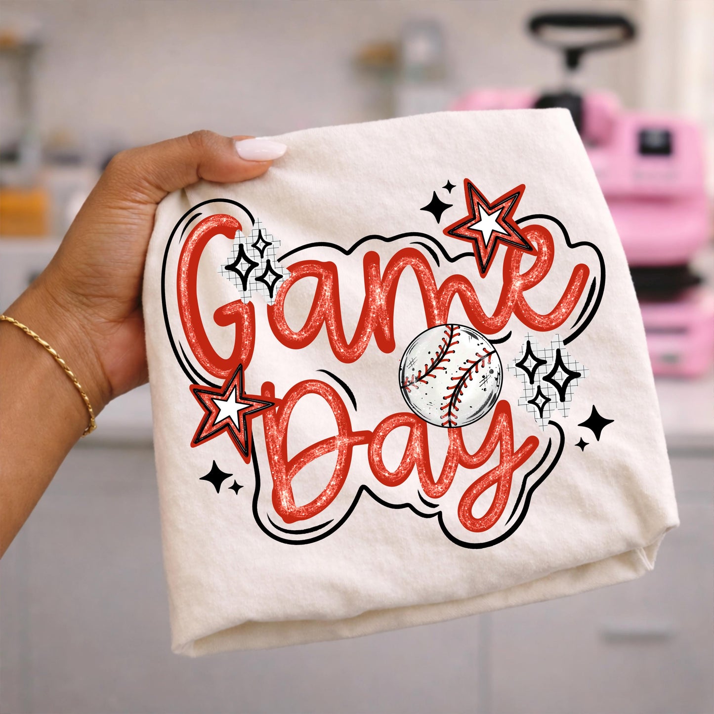 Game Day Baseball Softball DTF Transfer, Ready To Press, Direct To Film, Wholesale Transfers
