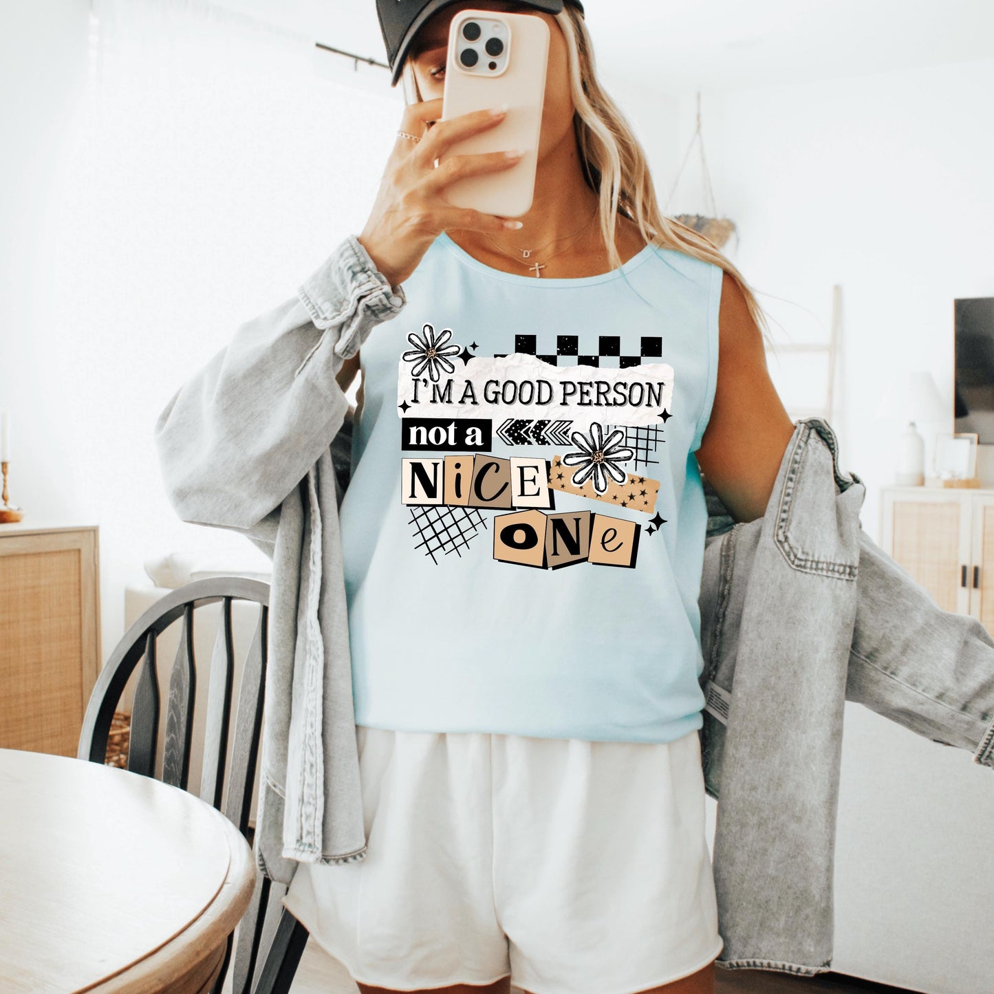 Good Person Not Nice DTF Transfer, Ready To Press, Sarcastic DTF Print, Custom