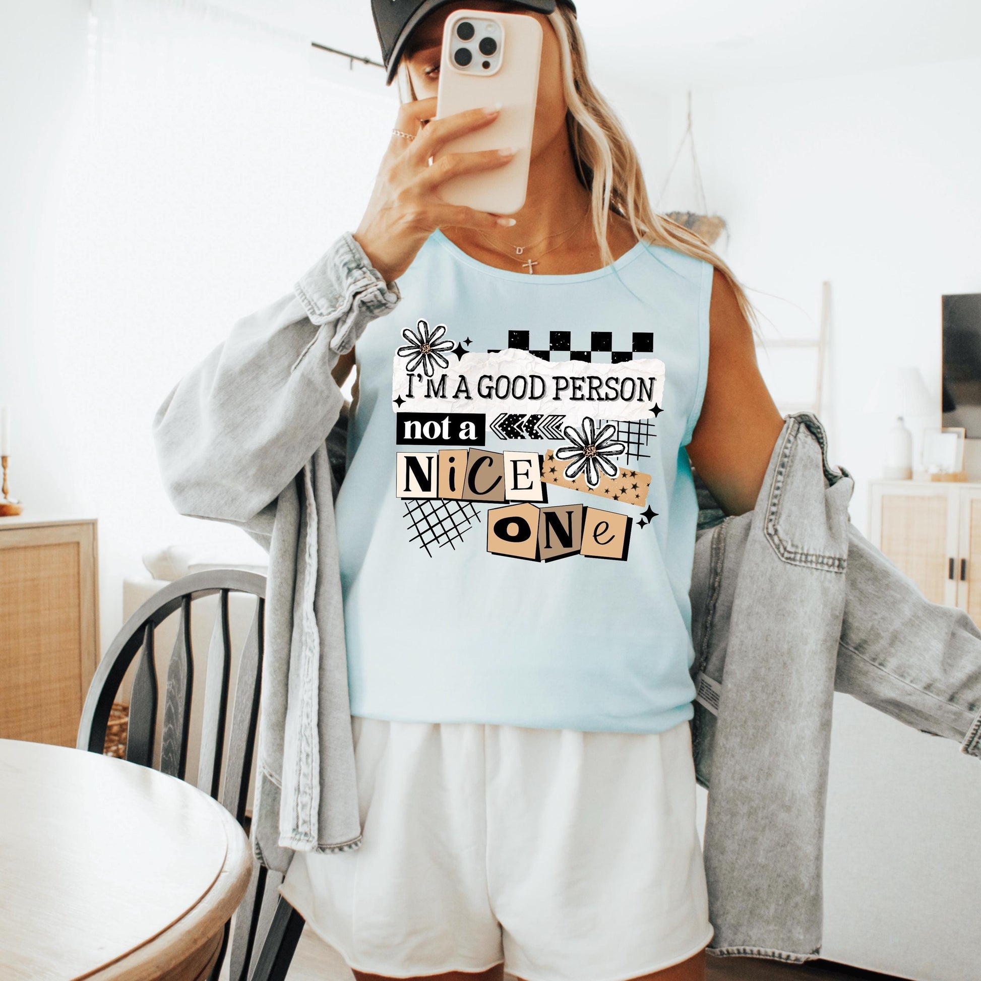 Good Person Not Nice DTF Transfer, Ready To Press, Sarcastic DTF Print, Custom