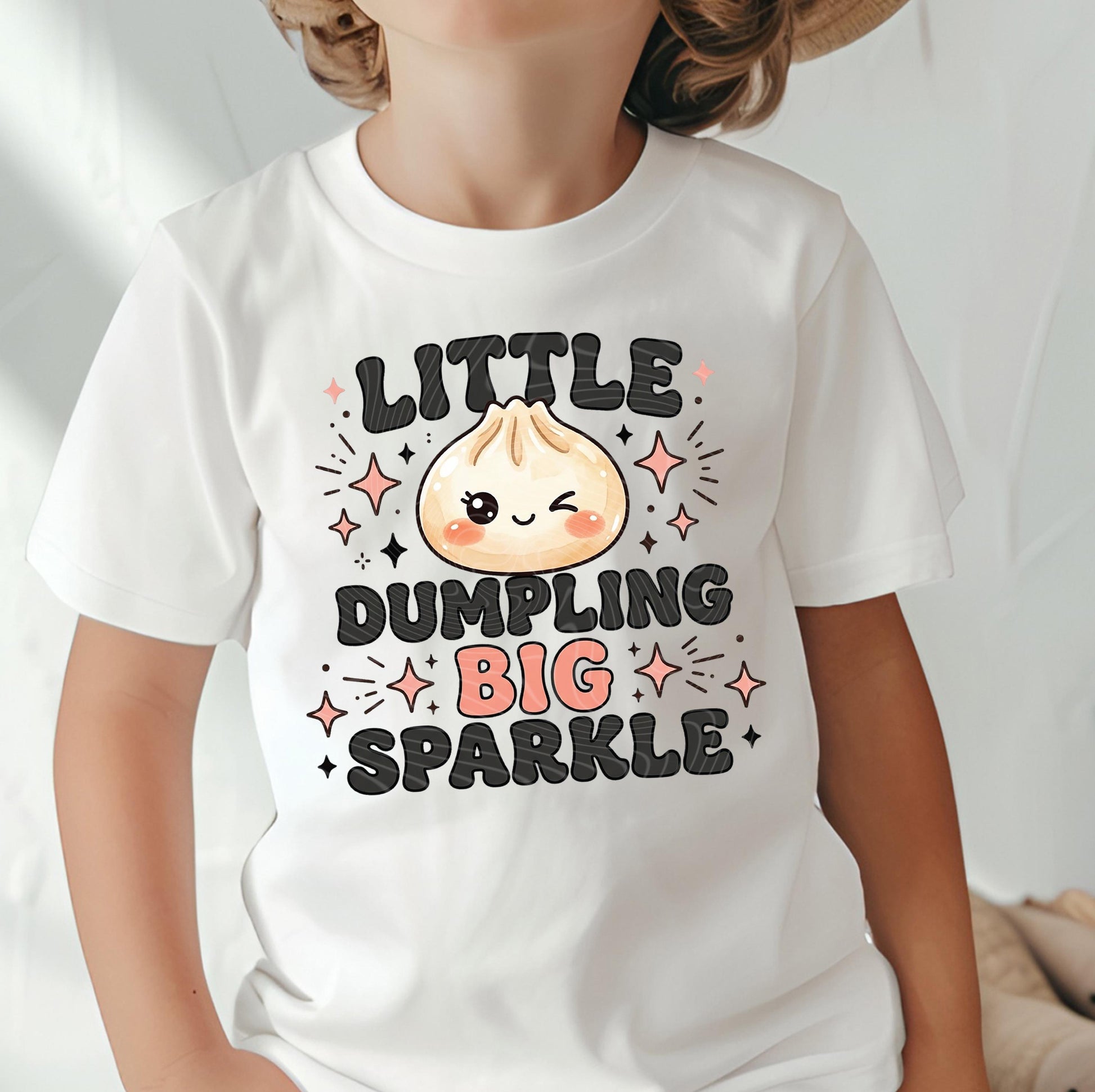 Little Dumpling Big Sparkle DTF Transfer, Ready To Press, Kids Design, DTF Print