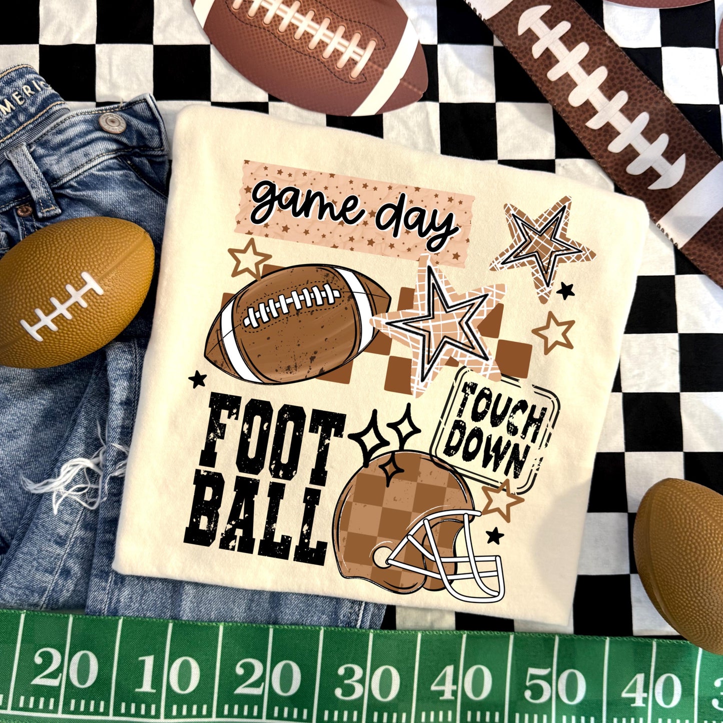Game Day Football DTF Transfer, Ready To Press, Direct To Film, Wholesale Transfers