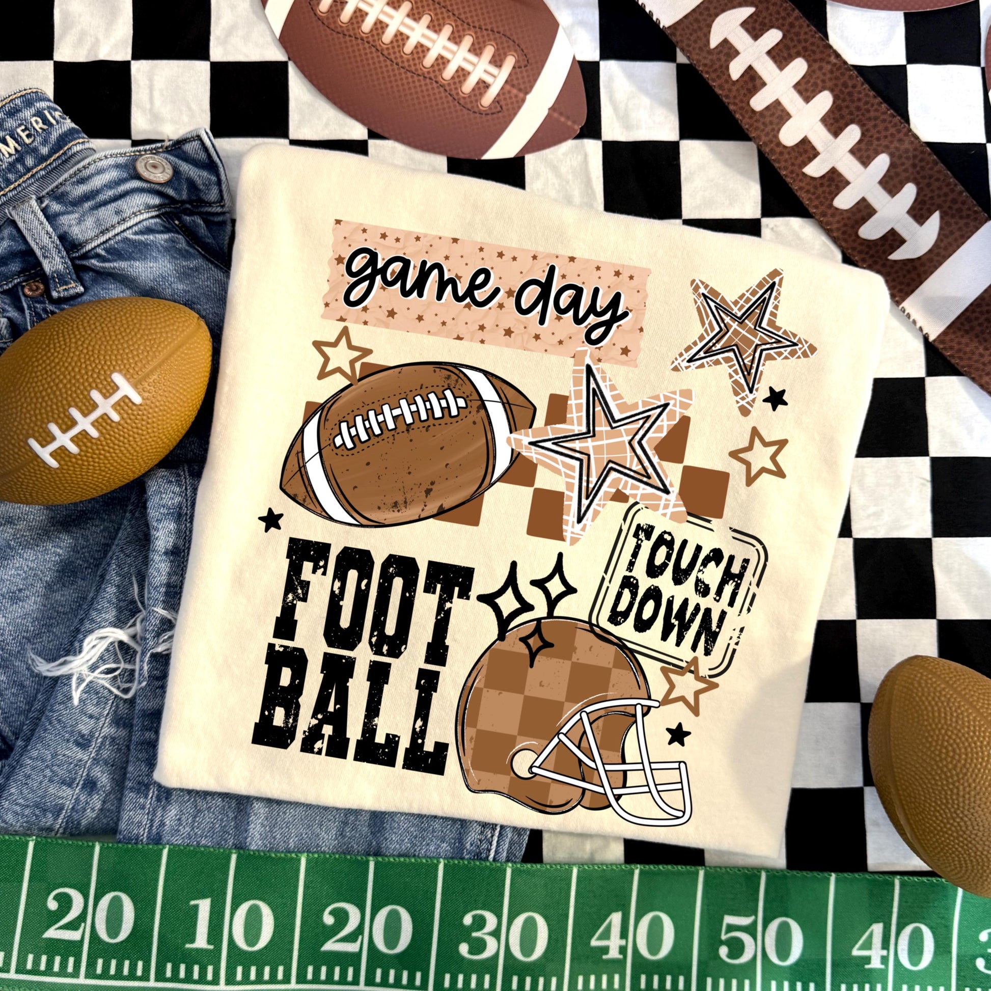 Game Day Football DTF Transfer, Ready To Press, Direct To Film, Wholesale Transfers