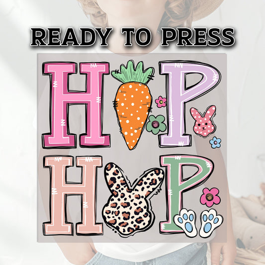 Easter DTF Transfer, Hip Hop Transfer, DTF Transfer Ready For Press, Heat Press Transfer, Heat Transfer, Ready For Press Heat Transfers