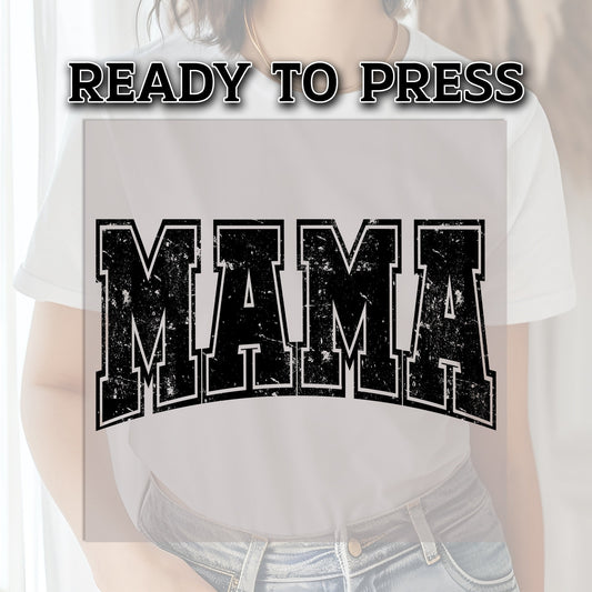 Distressed Mama DTF Transfer, DTF Transfer Ready For Press, Mama Heat Press Transfer, Retro Mama Transfer, Ready For Press, Mama DTF Print